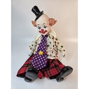 Victoria Impex Clown Porcelain Doll Working Music Box